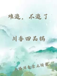 难追，不追了