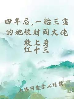 四年后,一胎三宝的她被财阀大佬欺上身