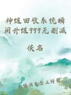 神级回收系统瞬间升级999无删减