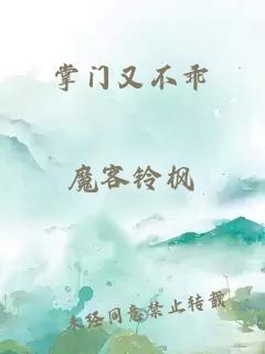 掌门又不乖