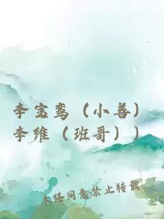 李宝鸾（小善）李维（班哥））