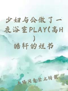 少妇与公做了一夜浴室PLAY(高H)